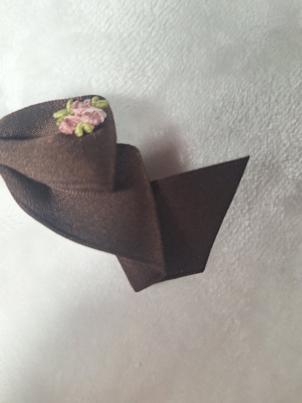 Innocent World Brown Floral Hair Bow Clips | Set of 2 | Classic Lolita - Picture 5 of 6